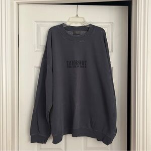 Taylor Swift Eras Tour Blue Crewneck Size XL Extra Large